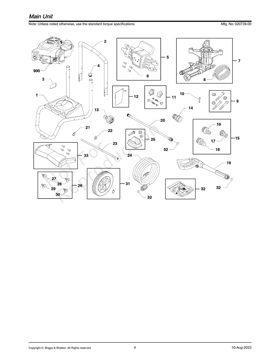 BRIGGS AND STRATTON, 020739-00, IPL.4